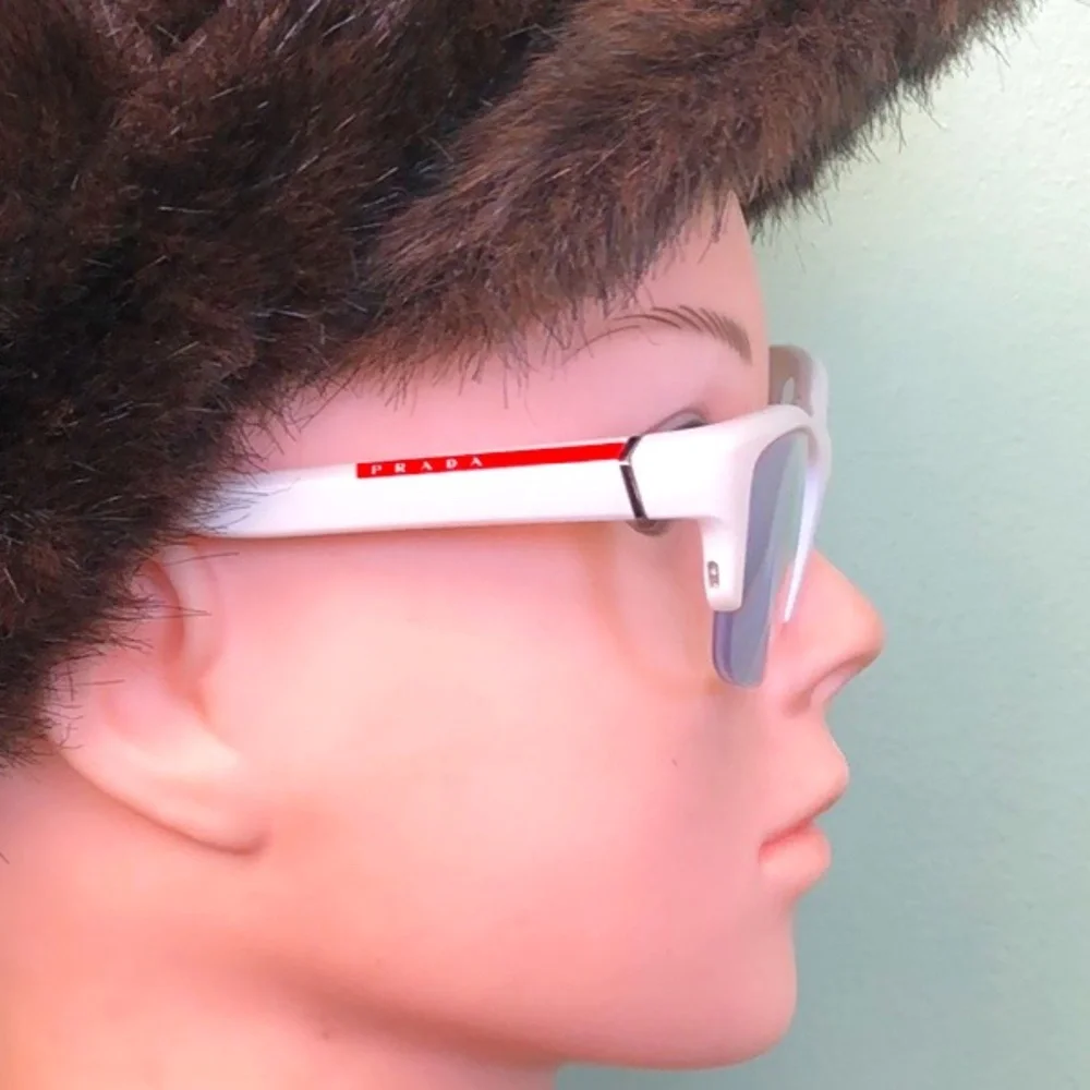 Prada Women's White Glasses Authentic